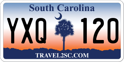 SC license plate YXQ120