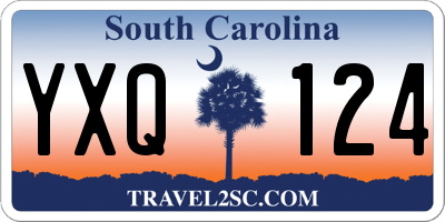 SC license plate YXQ124