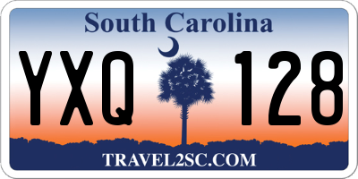 SC license plate YXQ128