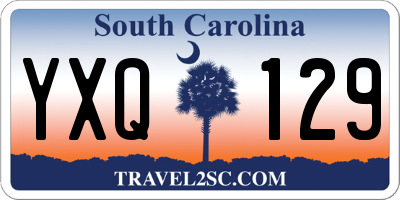 SC license plate YXQ129