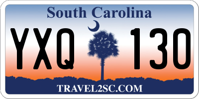SC license plate YXQ130