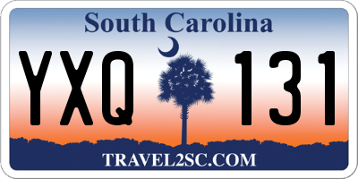 SC license plate YXQ131