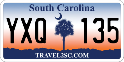 SC license plate YXQ135