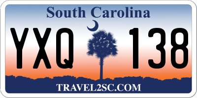 SC license plate YXQ138