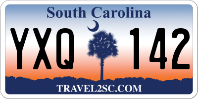 SC license plate YXQ142