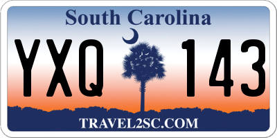 SC license plate YXQ143