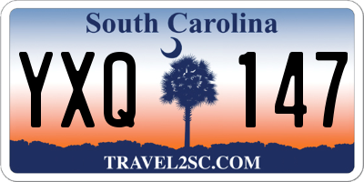 SC license plate YXQ147