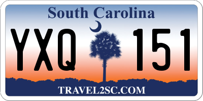 SC license plate YXQ151