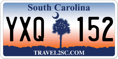 SC license plate YXQ152