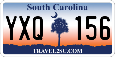 SC license plate YXQ156