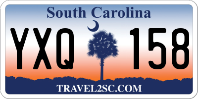 SC license plate YXQ158