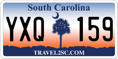 SC license plate YXQ159