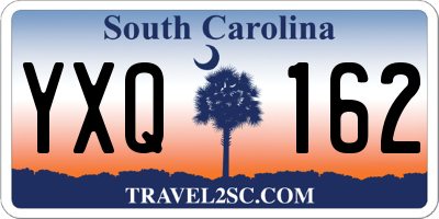 SC license plate YXQ162