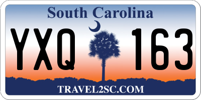 SC license plate YXQ163