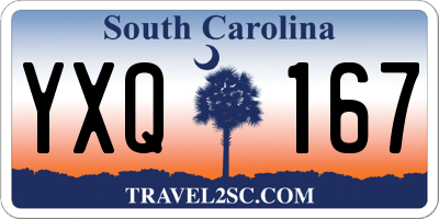 SC license plate YXQ167