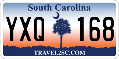 SC license plate YXQ168