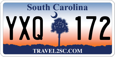 SC license plate YXQ172