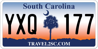 SC license plate YXQ177