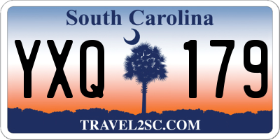 SC license plate YXQ179
