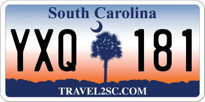 SC license plate YXQ181