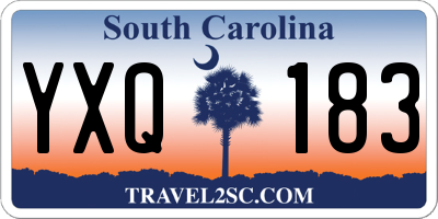 SC license plate YXQ183