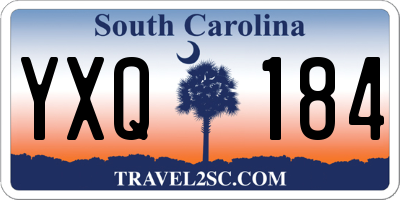 SC license plate YXQ184