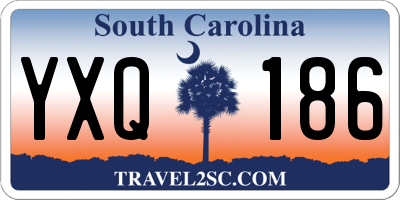 SC license plate YXQ186