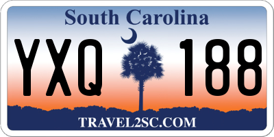 SC license plate YXQ188