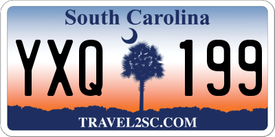 SC license plate YXQ199