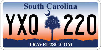 SC license plate YXQ220