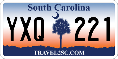 SC license plate YXQ221