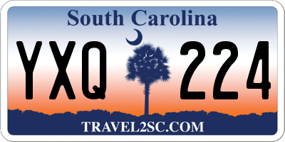 SC license plate YXQ224