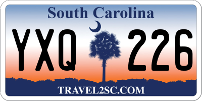 SC license plate YXQ226