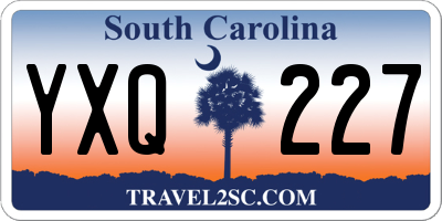 SC license plate YXQ227