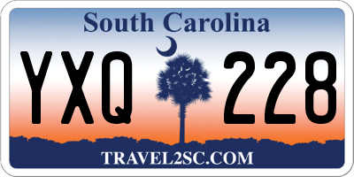 SC license plate YXQ228