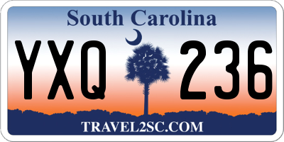 SC license plate YXQ236