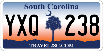 SC license plate YXQ238
