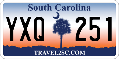 SC license plate YXQ251