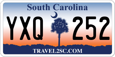 SC license plate YXQ252