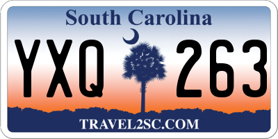 SC license plate YXQ263