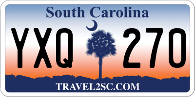 SC license plate YXQ270