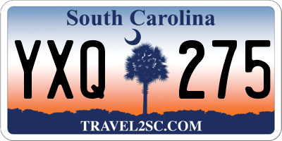 SC license plate YXQ275