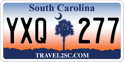 SC license plate YXQ277