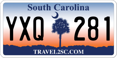 SC license plate YXQ281