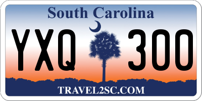 SC license plate YXQ300
