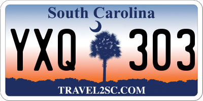 SC license plate YXQ303