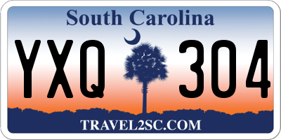 SC license plate YXQ304
