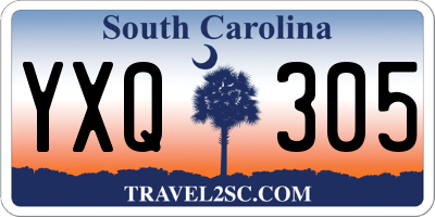 SC license plate YXQ305
