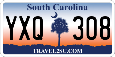 SC license plate YXQ308