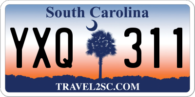 SC license plate YXQ311